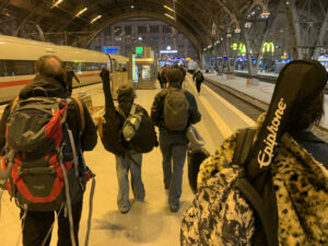 Nomades in Leipzig, arrival at the Station (Feb, 15th 2026)